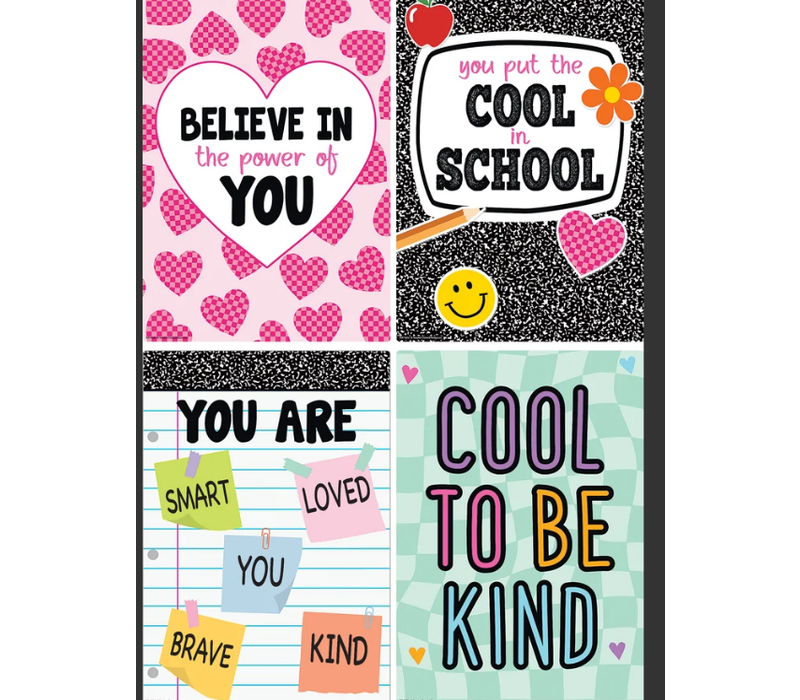 Cool for School Positive Sayings Small Poster Pack*