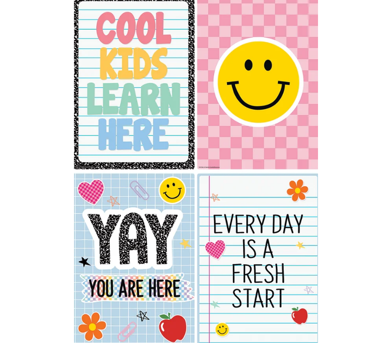 Cool for School Positive Sayings Small Poster Pack*
