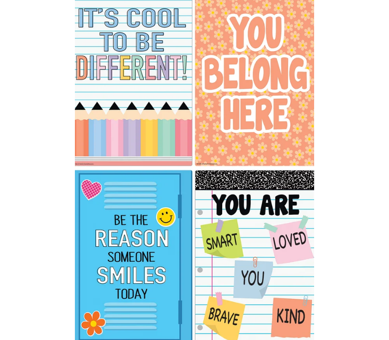 Cool for School Positive Sayings Small Poster Pack*