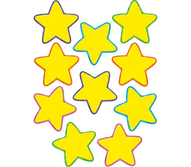 Yellow Stars Accents 6"