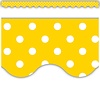 Teacher Created Resources Yellow Mini Polka Dots Scalloped Border Trim*
