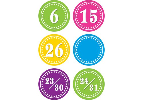 Teacher Created Resources Bright Circles Calendar Days*
