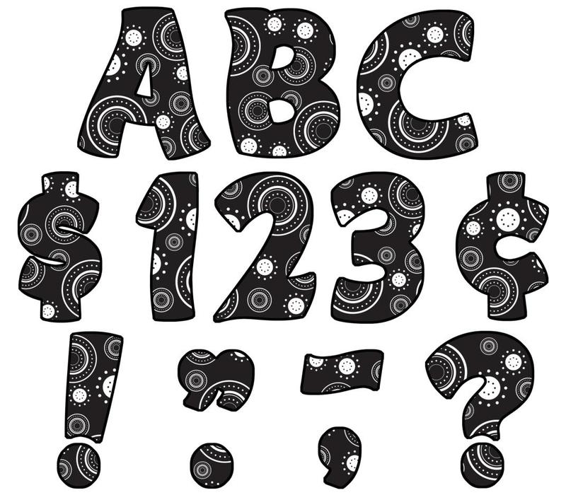 Crazy Circles Funtastic 4" Letters Uppercase Pack