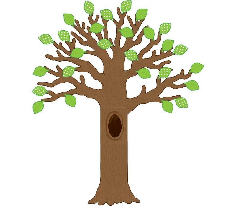 Big Tree with Polka Dot Leaves Bulletin Board