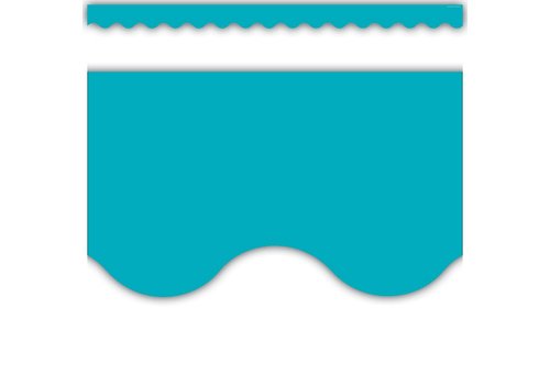 Teacher Created Resources Teal Scalloped Border Trim