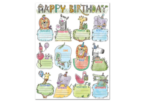 Creative Teaching Press Safari Friends Happy Birthday Chart*