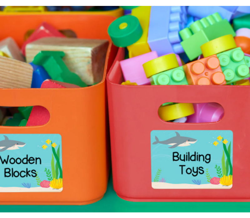 Sea Friends Labels Name Tags*