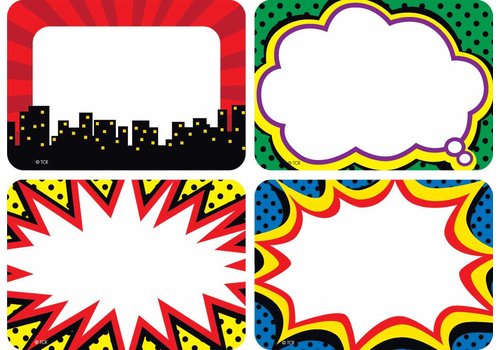 Teacher Created Resources Superhero Name Tags/Labels - Multi-Pack