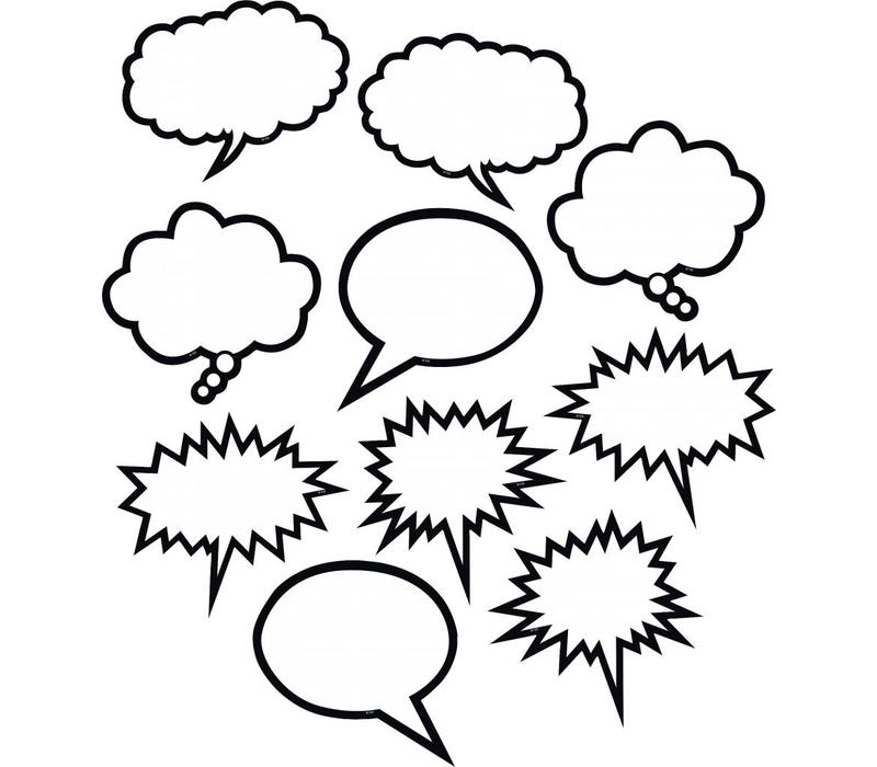 Black & White Speech/Thought Bubbles Accents*