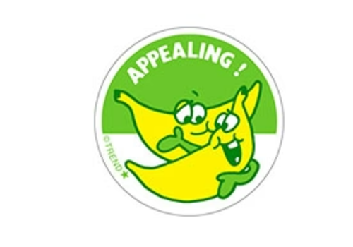 Trend Enterprises Appealing!, Banana scent Retro Scratch 'n Sniff Stinky Stickers®*