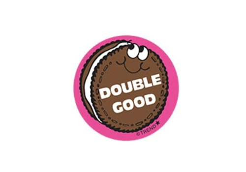 Trend Enterprises Double Good, Chocolate Cookie scent Retro Scratch 'n Sniff Stinky Stickers®*