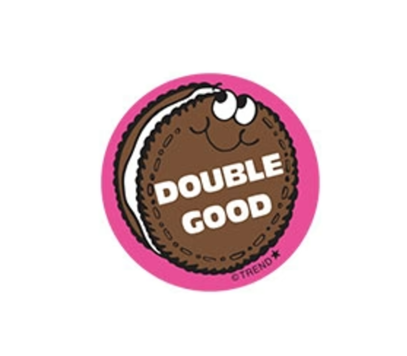 Double Good, Chocolate Cookie scent Retro Scratch 'n Sniff Stinky Stickers®*
