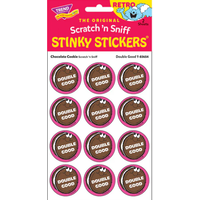 Double Good, Chocolate Cookie scent Retro Scratch 'n Sniff Stinky Stickers®*