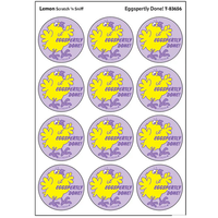Eggspertly Done!, Lemon scent Retro Scratch 'n Sniff Stinky Stickers®*