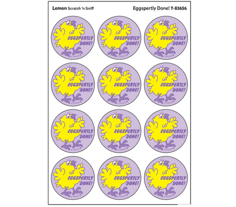 Eggspertly Done!, Lemon scent Retro Scratch 'n Sniff Stinky Stickers®*