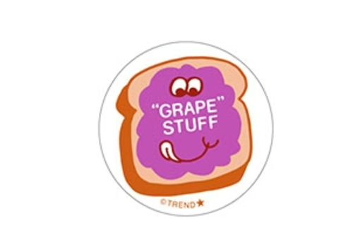 Trend Enterprises "Grape" Stuff, Grape scent Retro Scratch 'n Sniff Stinky Stickers®*