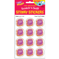 "Grape" Stuff, Grape scent Retro Scratch 'n Sniff Stinky Stickers®*