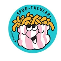 Spud-tacular!, French Fry scent Retro Scratch 'n Sniff Stinky Stickers®*
