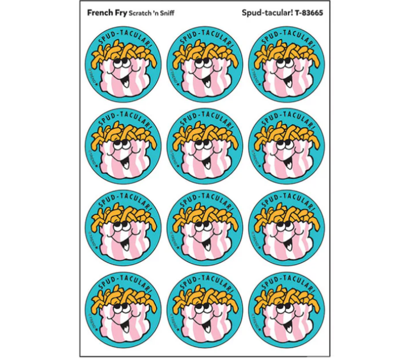 Spud-tacular!, French Fry scent Retro Scratch 'n Sniff Stinky Stickers®*