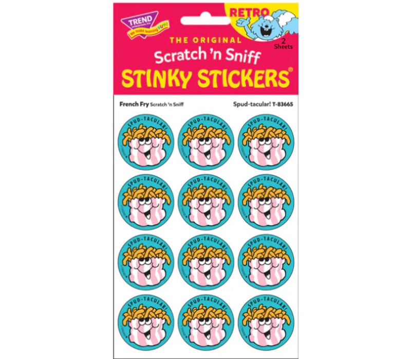 Spud-tacular!, French Fry scent Retro Scratch 'n Sniff Stinky Stickers®*