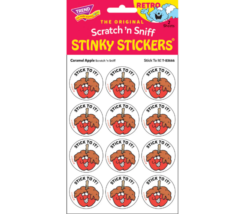 Stick To It!, Caramel Apple scent Retro Scratch 'n Sniff Stinky Stickers®*