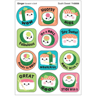 Sushi Sweet, Ginger scent Scratch 'n Sniff Stinky Stickers®*