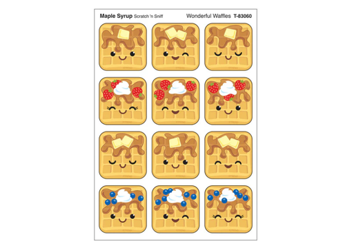 Trend Enterprises Wonderful Waffles, Maple Syrup scent Scratch 'n Sniff Stinky Stickers® (D)*
