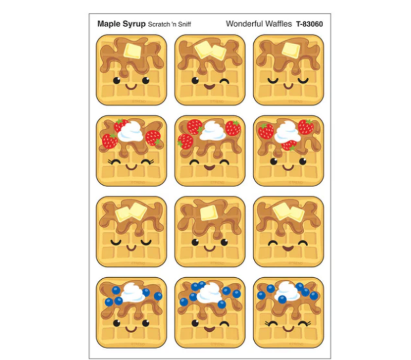 Wonderful Waffles, Maple Syrup scent Scratch 'n Sniff Stinky Stickers®*