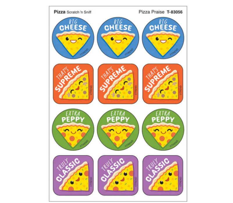 Pizza Praise, Pizza scent Scratch 'n Sniff Stinky Stickers®*