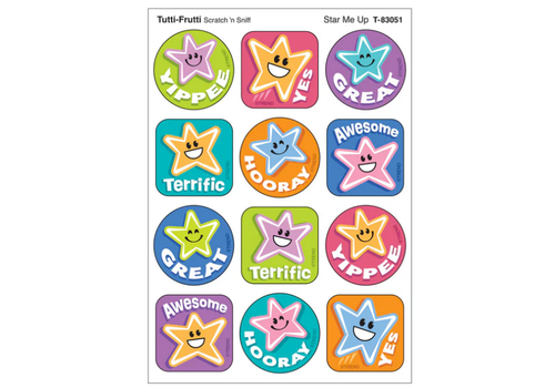 Trend Enterprises Star Me Up, Tutti-Frutti scent Scratch 'n Sniff Stinky Stickers®*