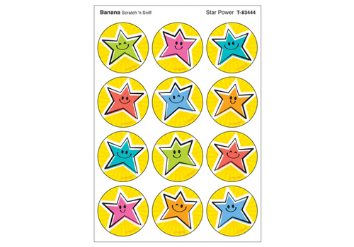 Trend Enterprises Star Power, Banana scent Scratch 'n Sniff Stinky Stickers®*