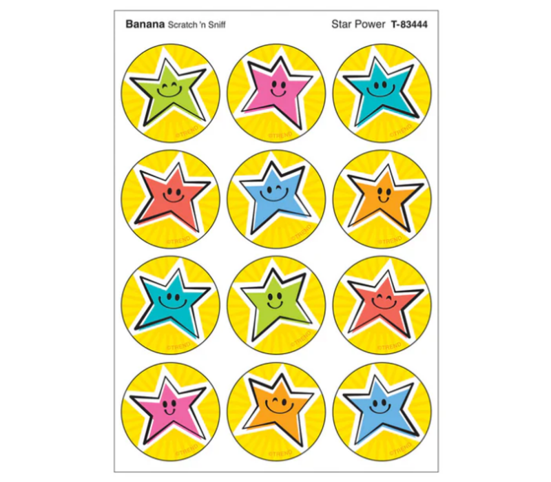 Star Power, Banana scent Scratch 'n Sniff Stinky Stickers®*