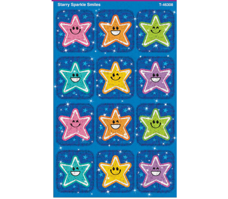 Starry Smiles Sparkle Stickers® – Large*