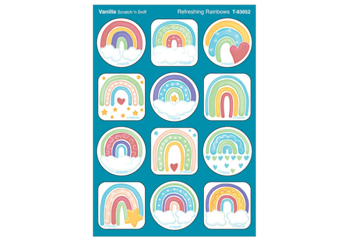 Trend Enterprises Refreshing Rainbows, Vanilla scent Scratch 'n Sniff Stinky Stickers®*