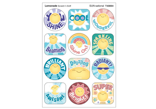 Trend Enterprises SUN-sational, Lemonade scent Scratch 'n Sniff Stinky Stickers®*