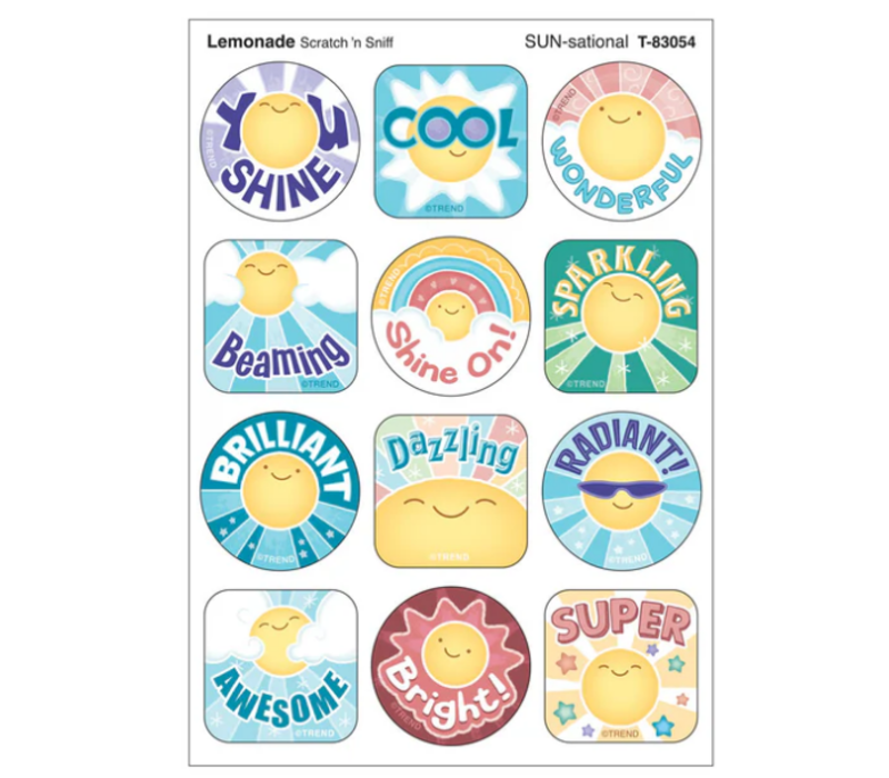 SUN-sational, Lemonade scent Scratch 'n Sniff Stinky Stickers®*