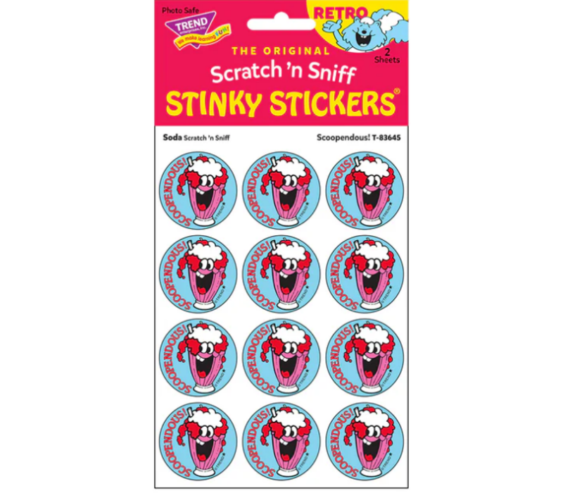 Scoopendous!, Soda scent Retro Scratch 'n Sniff Stinky Stickers®*