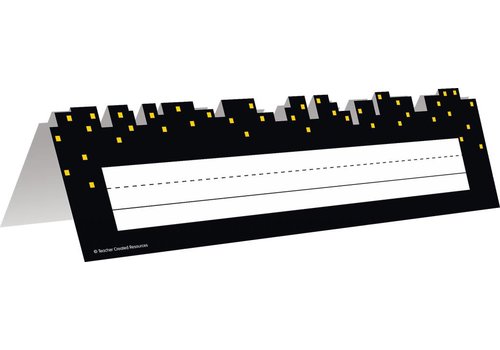 Teacher Created Resources Black Die Cut Tented Name Plates*
