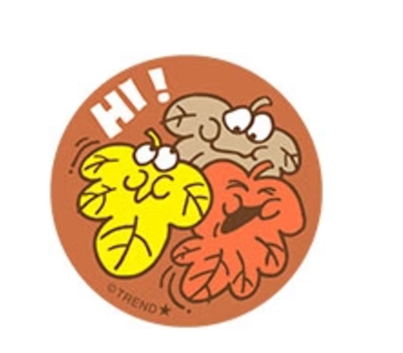 Hi! Leaves scent Retro Scratch 'n Sniff Stinky Stickers®*