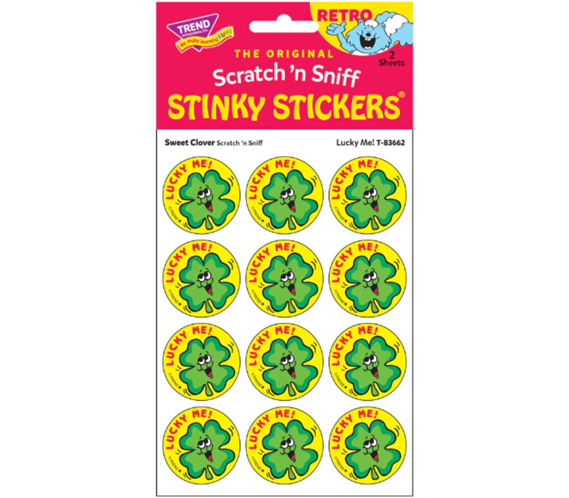 Lucky Me! Leaves scent Retro Scratch 'n Sniff Stinky Stickers®*