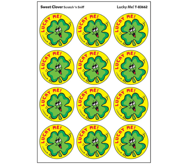 Lucky Me! Leaves scent Retro Scratch 'n Sniff Stinky Stickers®*