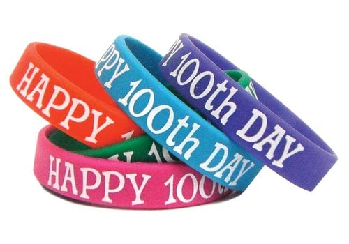 Teacher Created Resources Happy 100th Day Wristbands *