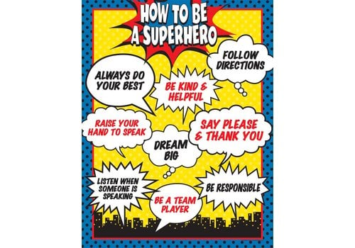 Teacher Created Resources How To Be a Superhero Chart