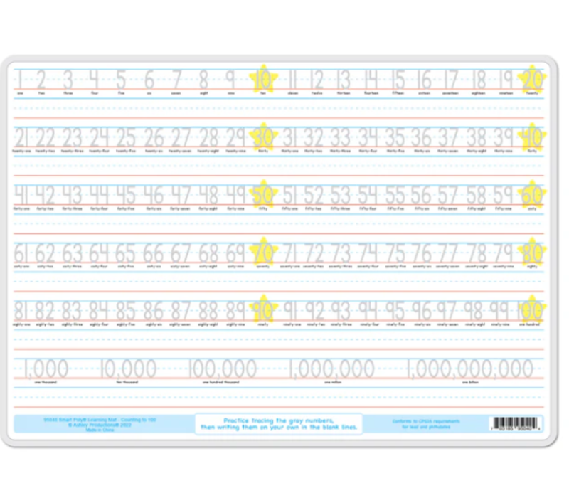 Learning Mat Numbers Counting to 100*