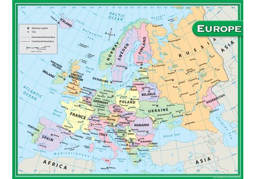 Teacher Created Resources Europe Map Chart