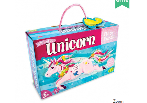 PEACEABLE KINGDOM Floor Puzzle: Shimmery Unicorn*