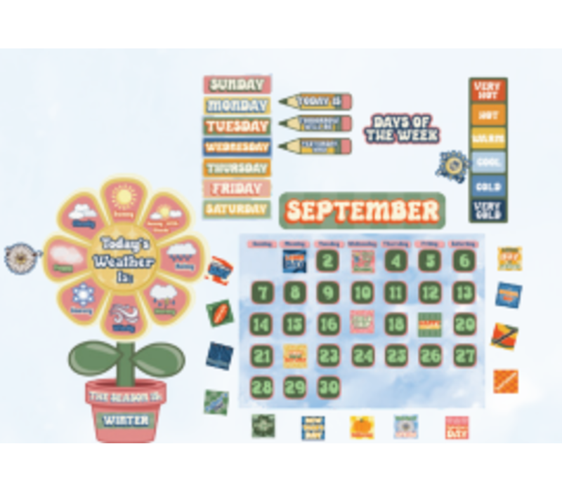 S'Cool Era Calendar Bulletin Board Set (D)*