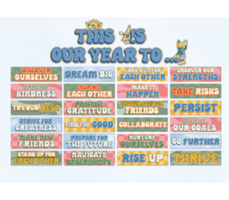 S'Cool Era This is Our Year To... Mini Bulletin Board Set*