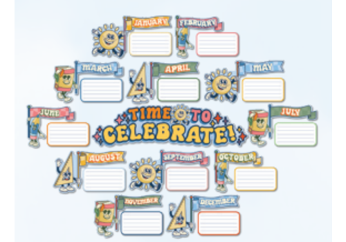 EUREKA S'Cool Era Celebratory  Birthday Mini Bulletin Board Set*