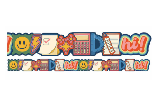 EUREKA S'Cool School Icons Extra Wide Deco Trim (D)*